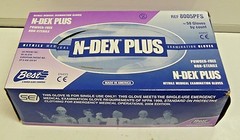 Showa N-Dex Nitrile Examination Gloves REF 8005PFM Box Non-Sterile 50ct Medium