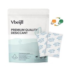 5 Gram (50 Pack) Color-Indicating Silica Gel Packets, Premium Food Grade Desi…