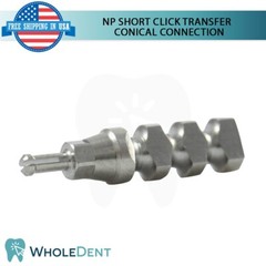 5x Dental NP Clip Transfer Impression Coping 9mm Closed Tray Conical 2.25mm