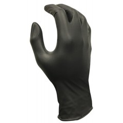 Powder-Free Nitrile Gloves, Non-Sterile, Medium, Black, 100/Bx