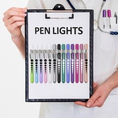 Durable & Lightweight LED Penlight with Pupil Gauge for Medical Examinations