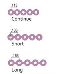 1x Dental Orthodontic Elastic Ultra Power Chain Long /Short /Closed Transparent