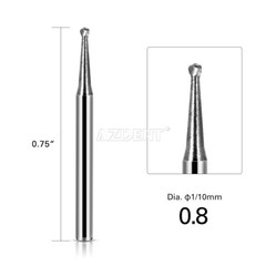 AZDENT Dental FG Burs High Speed Handpiece Round Tungsten Carbide Tungsten Steel