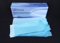 Braval Self Seal Sterilization Pouches 3 1/2″ x 9″ Qty 1 or 6 (200/Box) 043-6816