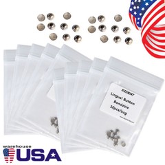 100Packs AZDENT Dental Orthodontic Bondable Lingual Buttons Round Base 10pc/pack