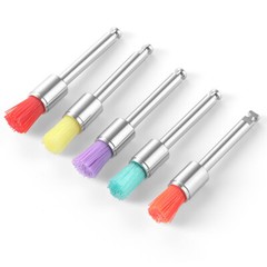 100pcs/Box Dental Polishing Polisher Prophy Brush Bowl Flat Type Colorful Nylon