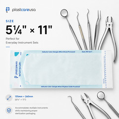 5.25″ x 10″ Self-Sealing Sterilization Pouches for Autoclave (Choose Quantity)