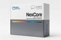 2 x META Dental NEXCORE Dual-Cured Core Build-Up Composite Resin 9gm Syr