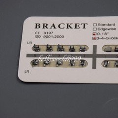 Dental Mini Roth .018 Slot 3-4-5 Hooks Orthodontic Metal Brackets Braces 50 Sets