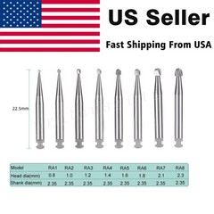 Dental Carbide Burs FG & RA for High & Low Speed (Choose Qty)