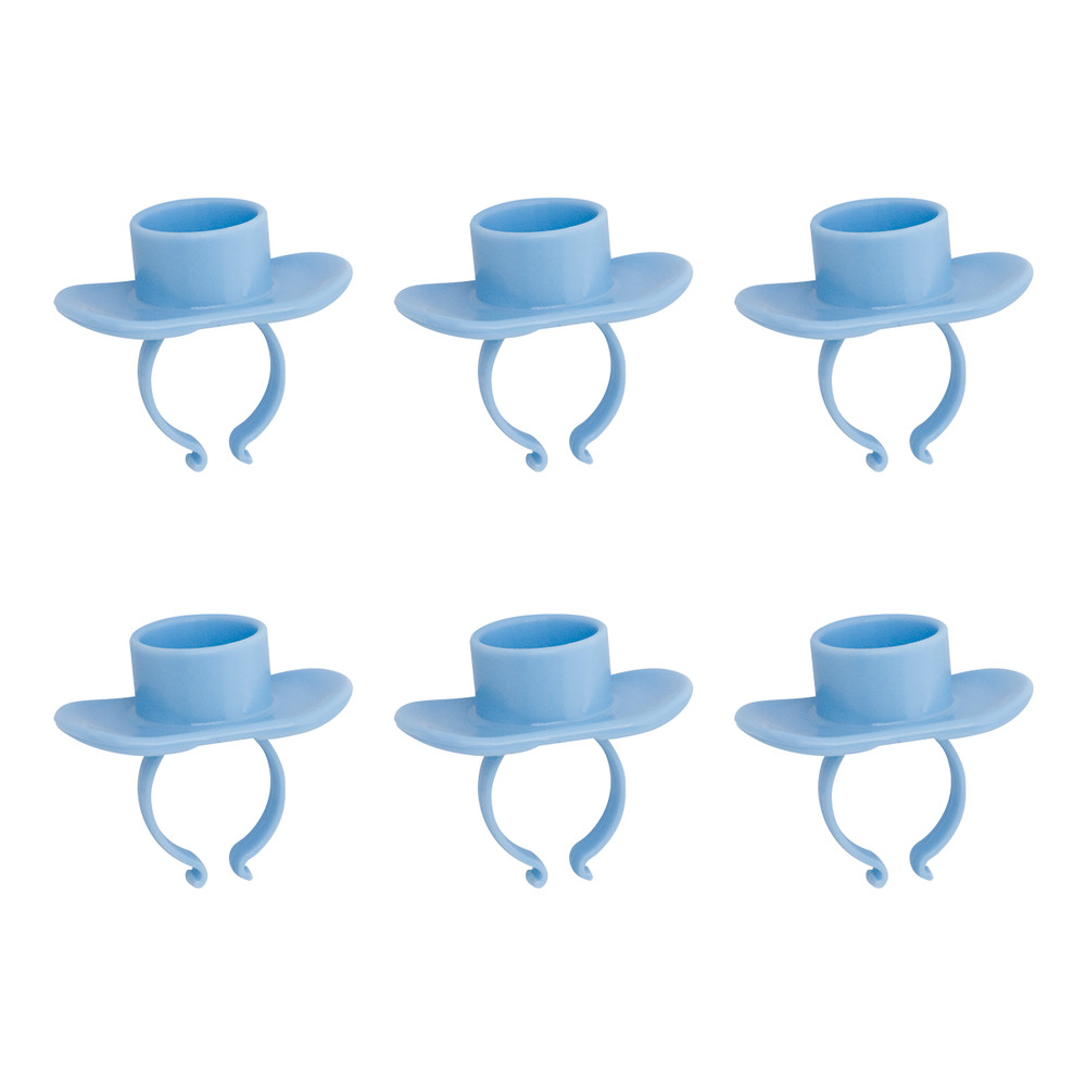 Plastic Prophy Paste Finger Rings (Pkg. 6)