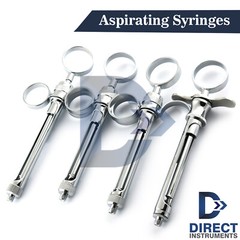 Dental Aspirating Syringes Local Anesthetic Finger Rest Surgical AMR EUR Threads