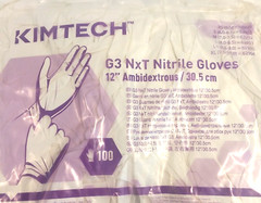 Kimtech G3 NXT Nitrile Gloves 62994 Smooth Ambidextrous White 12″ XL 100/Bag New