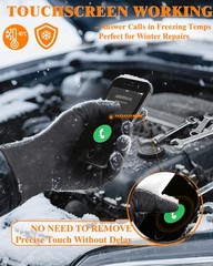 wcy 9mil Heavy Duty Disposable Nitrile Gloves, Black XLarge X-Large, Black-80