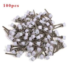 Dental Nylon Bristle Rubber Latch Flat Prophy Cups Polishing Brushes Prophylaxis