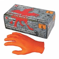 Mcr Safety 6016Oxxl Nitrishield With Grippaz, Nitrile Disposable Gloves, 6 Mil