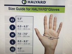 Halyard Sterling Powder-Free Nitrile Exam Gloves Grey Latex Large Of 100 45271