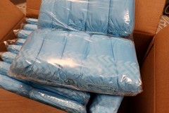 1000-count Disposable Non-Skid Non-Woven Shoe Covers – LARGE – Blue