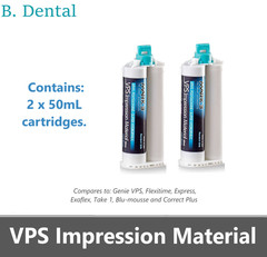 Dental MONOPHASE REGULAR SET VPS PVS Impression Material Set 50ML Cartridges