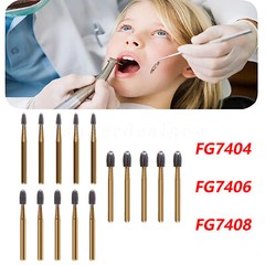 Dental Bur Trimming & Finishing Gold Carbide Burs FG 7901 /7902 /7406 /7408 st