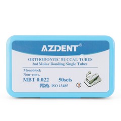 AZDENT Dental Ortho MIM Monoblock Braces Brackets Mini Roth MBT.022 /Buccal Tube