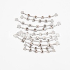 10pc/PACK Dental Ortho Lingual Retainer Bonding Splits w/Mark U38#-47#,L29#-37#