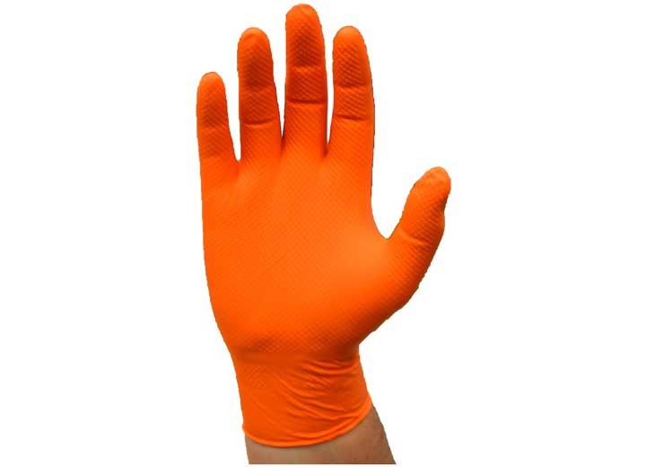 PIP Ambi-Dex Orange Nitrile Disposable Gloves 7 Mil Textured Grip XL 100/Box