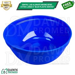 Dental Lab Alginate Mixing Bowl Extra-Large 6″ Blue Plastic Dentist Instruments