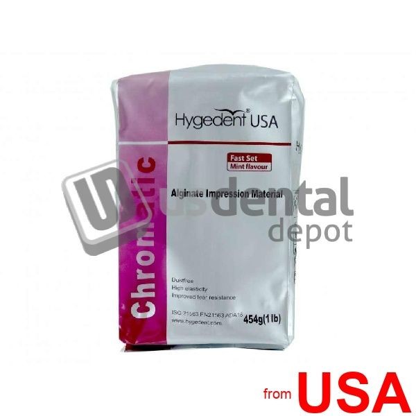 HYGEDENT – Chromatic FAST Alginate 453gr – 1lb – Setting and working time 123171