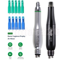 Dental Hygiene Prophy Handpiece Air Motor 4 Holes with 4:1 Nosecone 360° Swivel