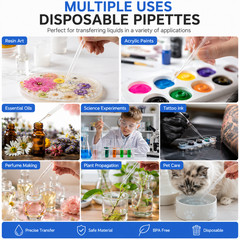 3ML Transfer Pipettes Disposable Plastic Droppers 100 200 500PCS for Resin