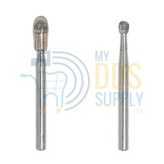 FG5 Round Dental Burs, 19mm (Pack of 20), Carbide for High Speed Handpiece