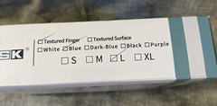 HSK 100 Count Blue Medical Nitrile Gloves Examination Powder Latex Free Large