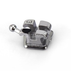 10 Packs AZDENT Dental Orthodontic Bracket Monoblock MIM Mini Roth.022 345 Hooks