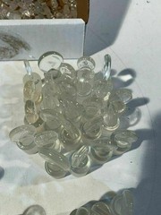 73x PCS PYREX 16 ST Pennyhead Inner Stopper Standard Taper Solid Glass – USED