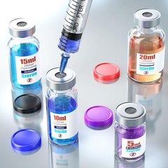 Single Dose Glass Vials – Sterile Package, 5ml (Pack of 10)