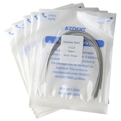 AZDENT Dental Stainless Steel Rectangular Arch Wires Nature Form / Oval Form