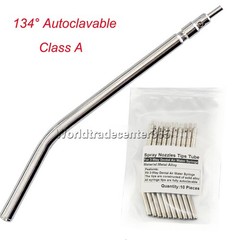 Metal Dental Air Water Syringe 3 Way Autoclavable Nozzles (Bag of 10) Reusable