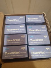 Intco Touch flex Nitrile Exam Gloves Powder Free 1000 Gloves Extra Large Full…