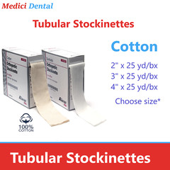 ORTHOPEDIC Tubular STOCKINETTE Cotton or Synthetic 2″ x 25 yd/bx, 3″ x 25 yd/Bx