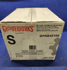 Ammex GPNB42100 S GlovePlus Black Nitrile Gloves 1000 (case of 10 packs)