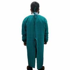 Surgical Gown Green Cloth Washable Autoclavable Lightweight Comfortable Gown