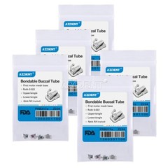 10Kits Dental Orthodontic Buccal Tube 1st Molar Roth 0.022 Bondable Non-conv