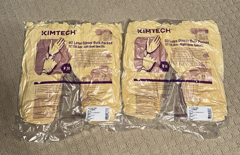 Kimtech G3 Latex Gloves 56828 Size 6.5 Hand Specific