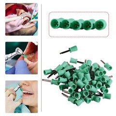 Dental Nylon Bristle Rubber Latch Flat Prophy Cups Polishing Brushes Prophylaxis