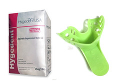 Mold Mouth Impression Kit – 1lb Alginate + 12 Anterior Lower Trays