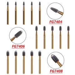 Dental Bur Trimming & Finishing Gold Carbide Burs FG 7901 /7902 /7406 /7408 st