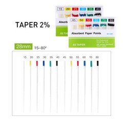 AZDENT Dental Absorbent Paper Point Endodontic Root Canal Clean Taper.02/.04/.06