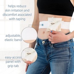 Soft, Adjustable NelMed Feeding Tube Holder – Secure Belt for 30-45 Inch Waists
