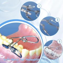 New Dental Saddle Contoured Metal Matrices Matrix 36pcs/1 set with Springclip